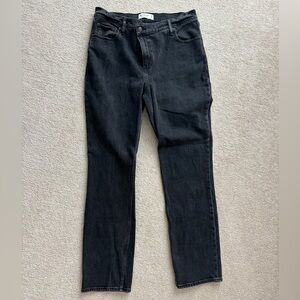Abercrombie women’s the 90s slim straight high rise denim